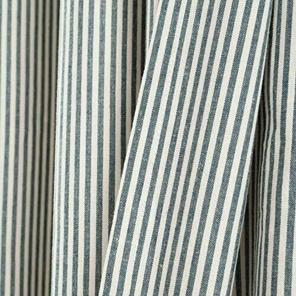 Lush Decor Vintage Stripe Yarn Dyed Cotton Window Curtain Panel Pair 80